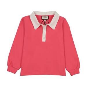 NEW ELLE RAE girls pique polo in hot pink